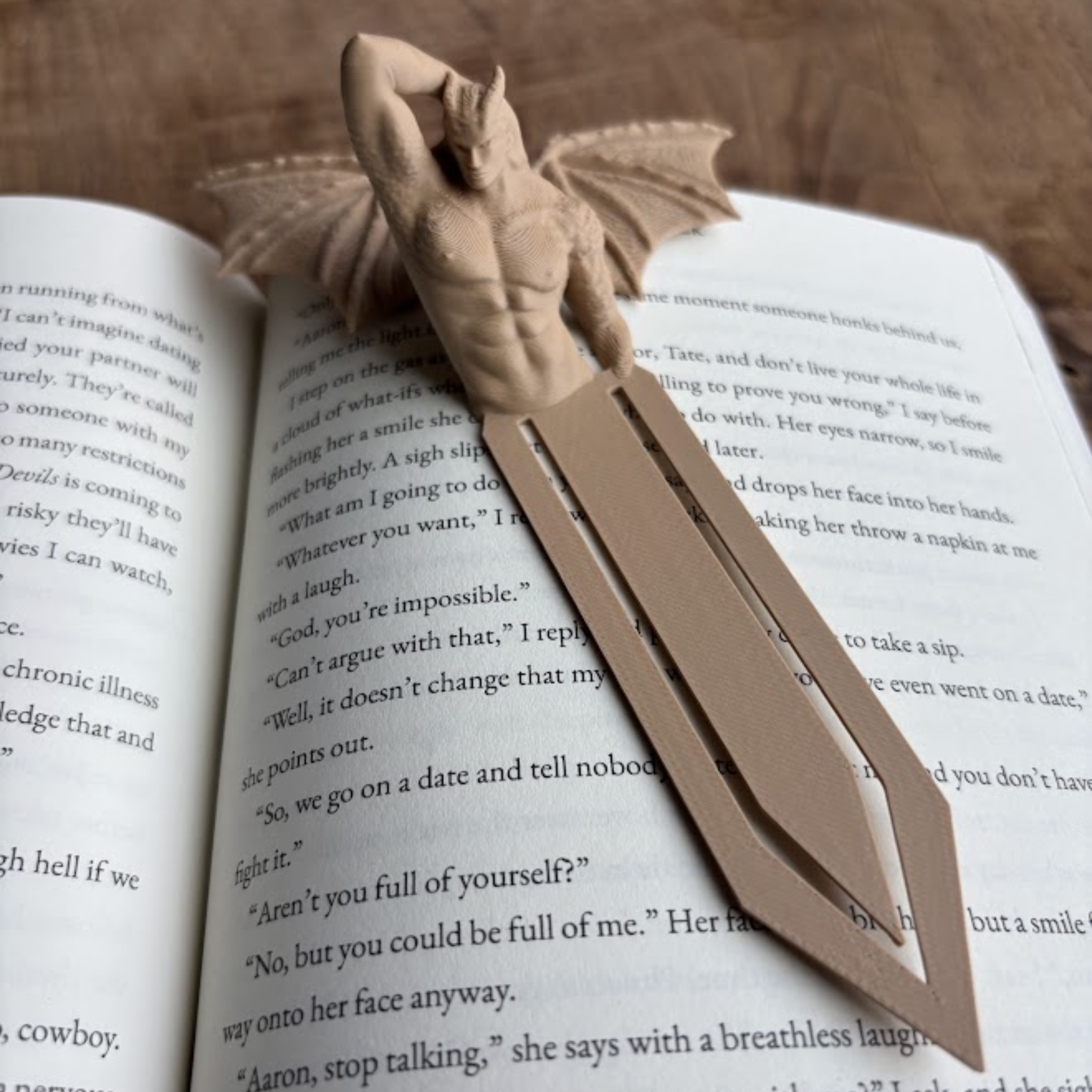 Author with Custom Merchandise